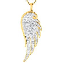 Joyería de plata del diamante de los colgantes 925 del ala del ángel